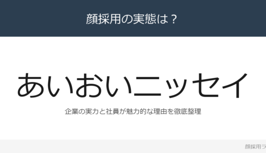 あいおいニッセイ同和損保は顔採用？正味収入保険料1兆5,600億円の損害保険大手を解説