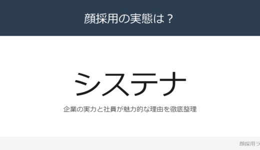 システナは顔採用？「みんなで一つの目標に向か」重視の採用実態